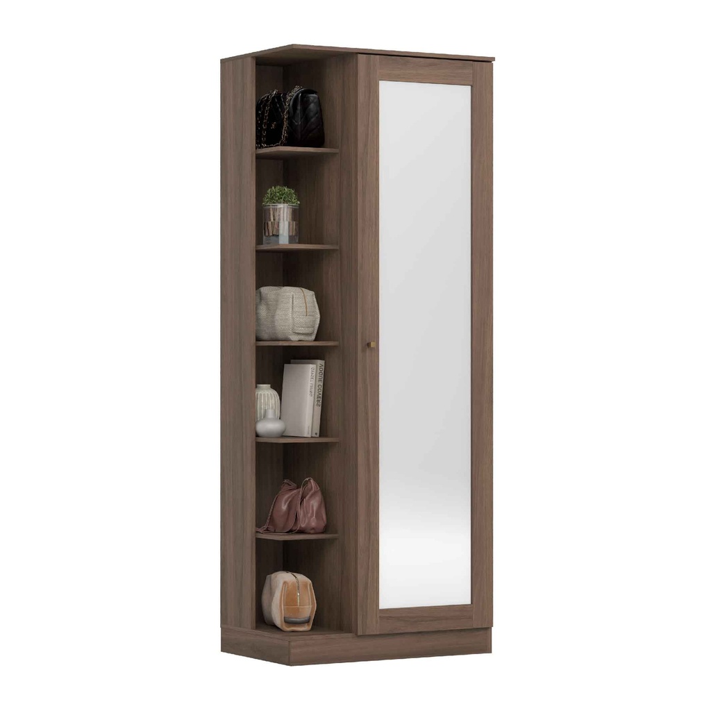 ZAPATERA DUETTO# D182-130#179X38X69CM CASTANHO