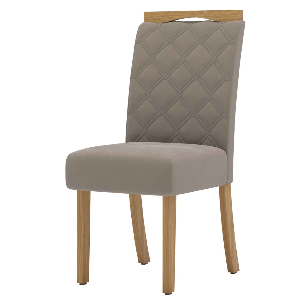 SILLA DE COMEDOR BELLA# S25-510# MARRON/ALMENDRA