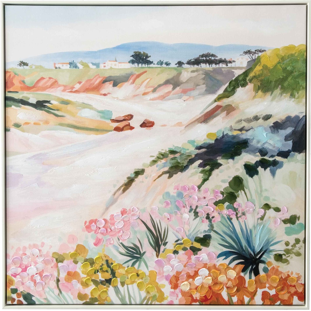 CUADRO J2-P32734-2# 80X80CM MARCO GB056-864 BLANCO# 