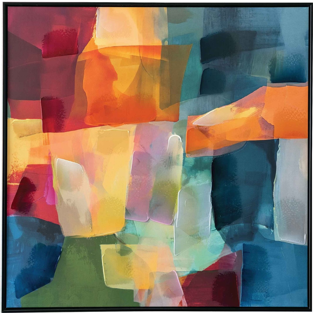 CUADRO V-P7093N-1C# 80X80CM MARCO GB056-011# NEGRO