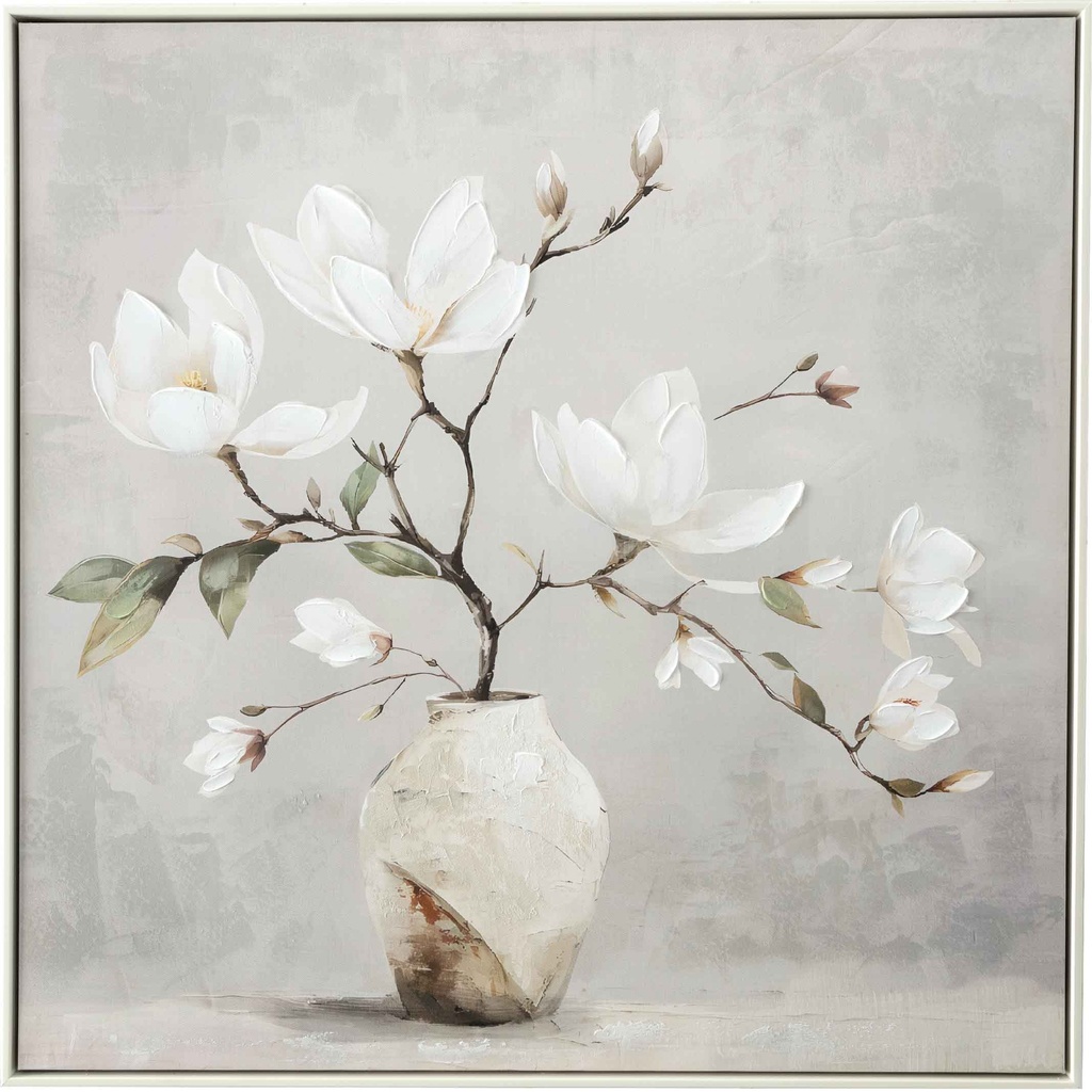 CUADRO J2-P6300N-1# 80X80CM MARCO GB056-864 BLANCO# 