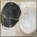 CUADRO B-P8019N-1# 80X80CM MARCO GB056-2527# NEGRO/DORADO