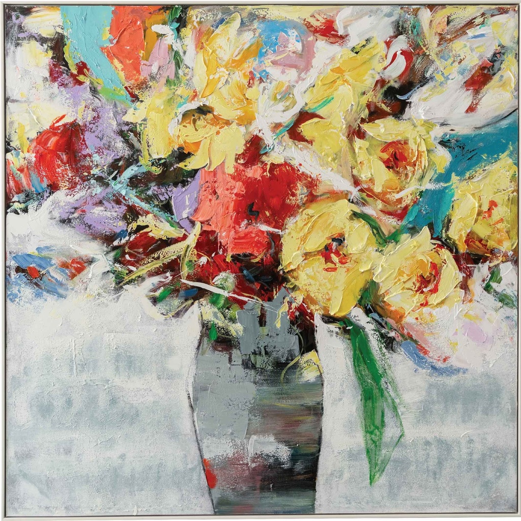 CUADRO W-19799-1# 150X150CM MARCO GB058-864# BLANCO