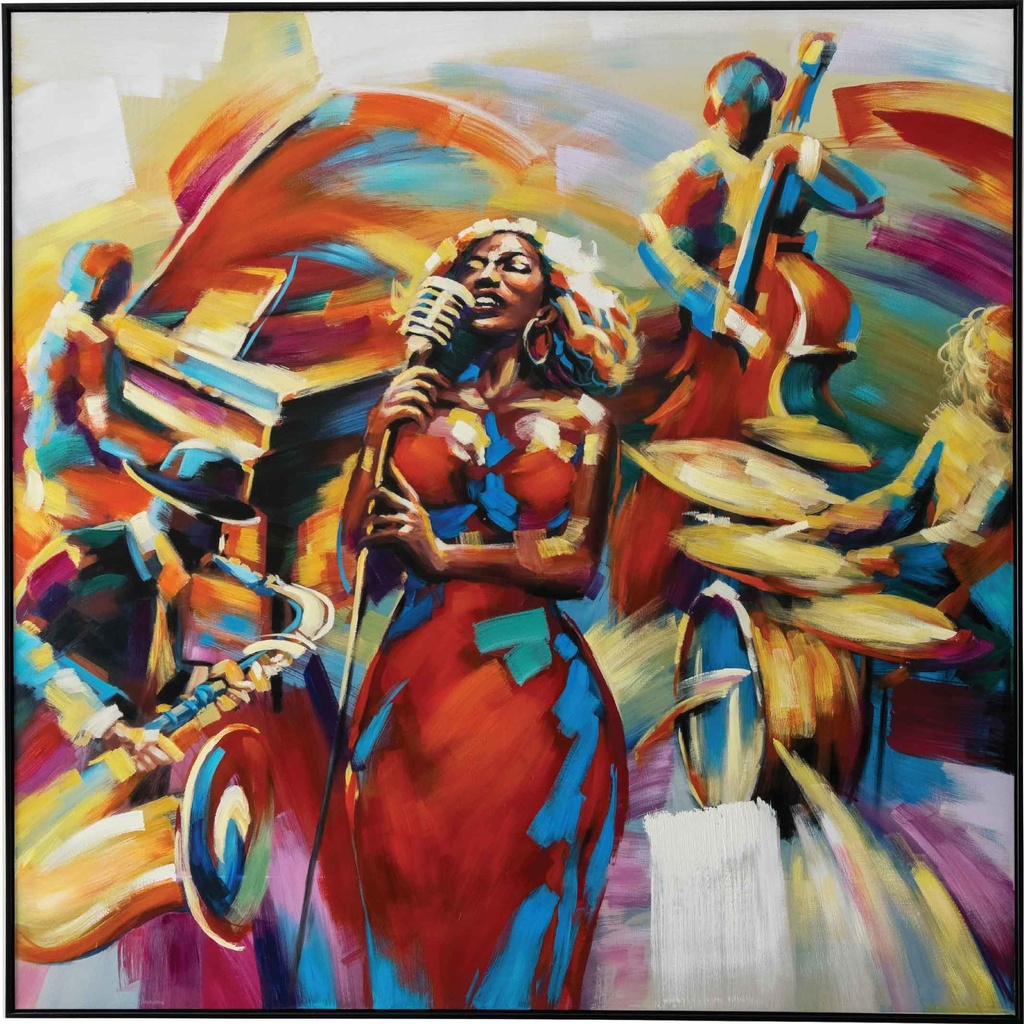 CUADRO Y-14992-1# 150X150CM MARCO GB058-011# NEGRO