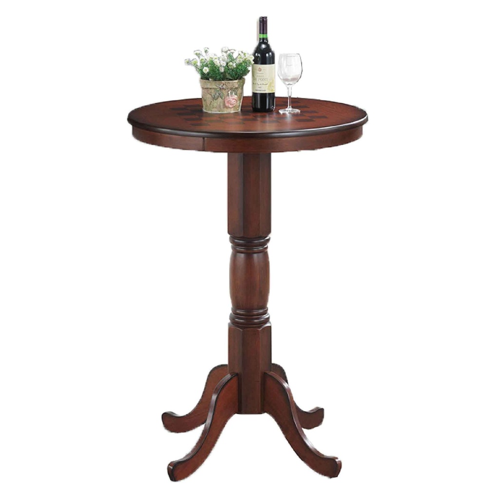 MESA DE BAR ALTA BE2812T-BH# CHESNUT BE403# 76X107CMS 2CJ	 
