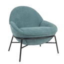 SILLA POLTRONA QH-8172SK# 546-16# AZUL PATAS DE METAL