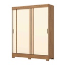 CLOSET B353-181# 2 PUERTAS NATURE/OFF WHITE/GRIS# 160X48X200CM