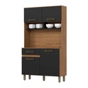 KIT DE COCINA B109-215# NATURE/NEGRO 180X105X38CM