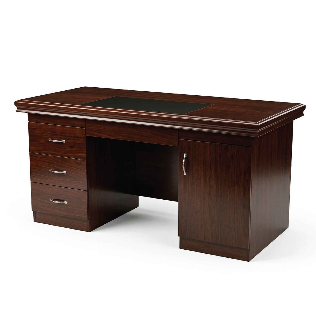 ESCRITORIO P/OFICINA 0614# P-033# WALNUT 140X70X76CM/ 1PT+3GV