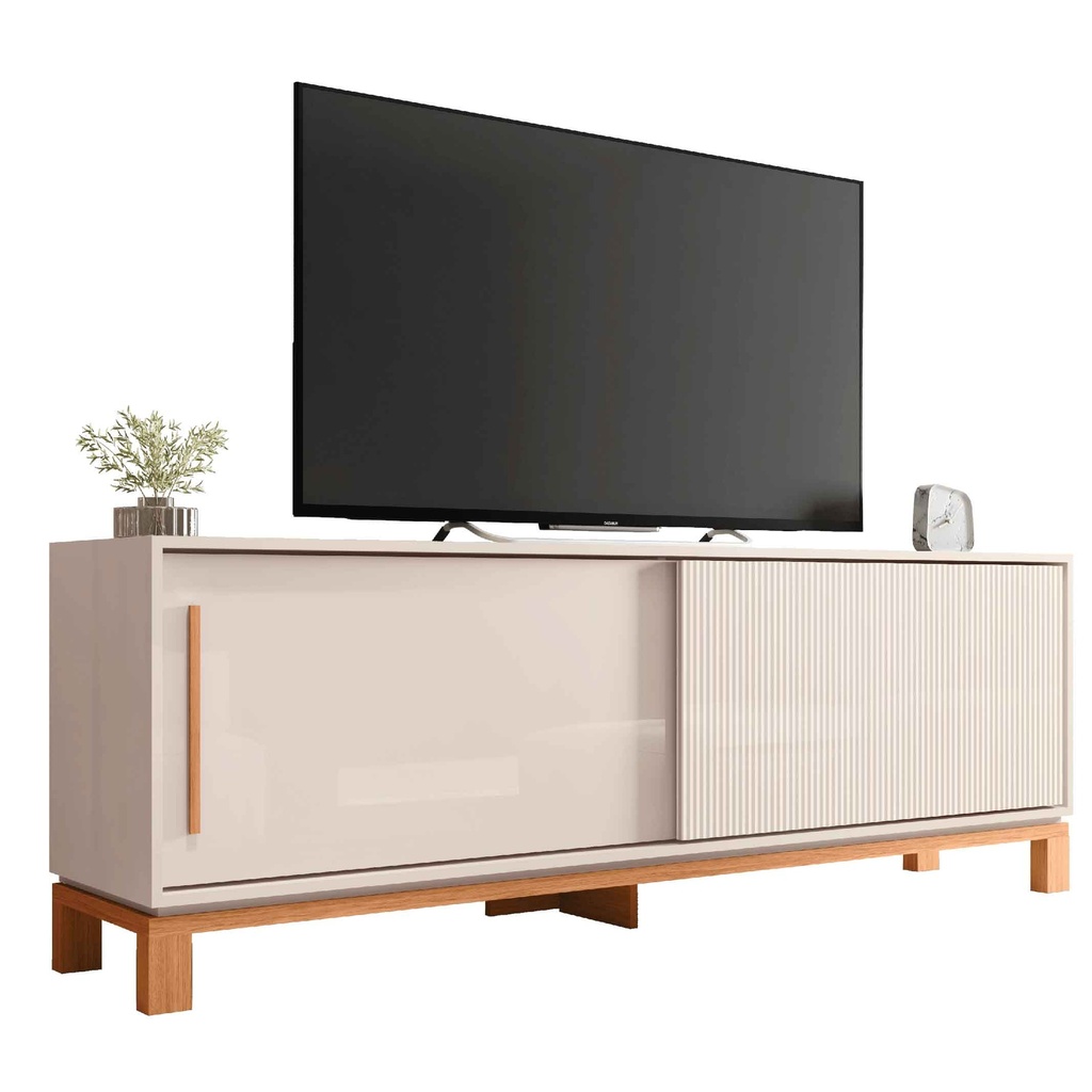 GABINETE P/TV MONDRIAN 1.8# MAX TV 65" OFF-WHITE MR/FREIJO# 180X38X62CM