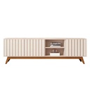 GABINETE P/TV ACAI # 32764# OFFWHITE 180X40X59CM 3PUERTAS 2CJ