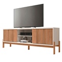 GABINETE P/TV TANNEN 1.8# TV MAXIMO DE 72" FREIJO/OFF WHITE# 180X36X62CM