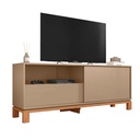 GABINETE P/TV MONDRIAN 1.5# MAX TV 55" SUED MR/FREIJO/# 150X36X61CM