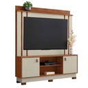 CENTRO DE ENTRETENIMIENTO HOME FREMONT# 2001151# TV MAX 75" 160X36X183CM 763# CINAMOMO MEL/PEROLA METALIZADO 2 PUERTAS  2CJ
