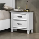 MESITA DE NOCHE B6511-W-2# 2GV BLANCA