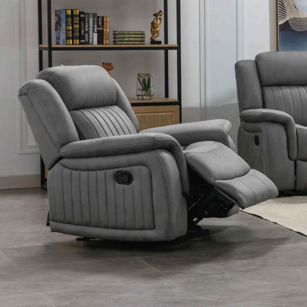 SOFA RECLINABLE TELA CX076A-51# AS1007-14 TJ025# 1 PUESTO