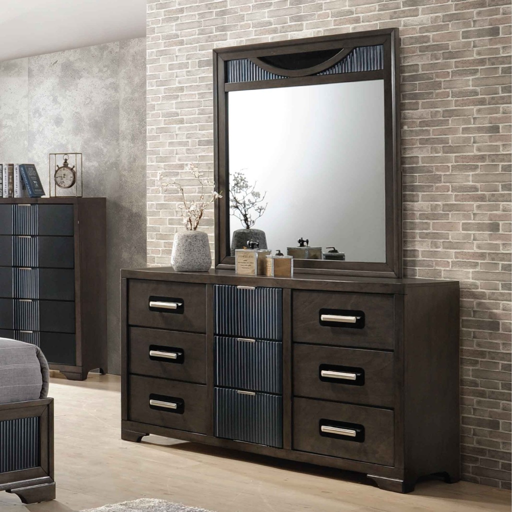 PEINADORA FBDSRA-0165A#ALEXIS# # C/ESPEJO FBMIRR-0165A# WARM GREY/BLACK DIAMOND#  9GV 