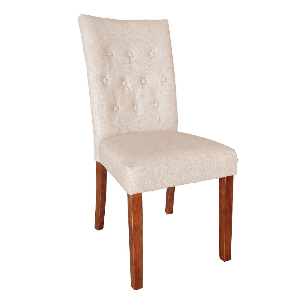 SILLA DE COMEDOR CMC-6192# PATAS CHOCOLATES CM-92# TELA DUM DUM 