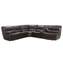 SOFA RECLINABLE ELECTRICO VINIL OVALADO RD5309CF56L+61N+56N+61N+66N+56R# CHOCOLATE-H351&H351B#- PZ C/1 CONSOLA 