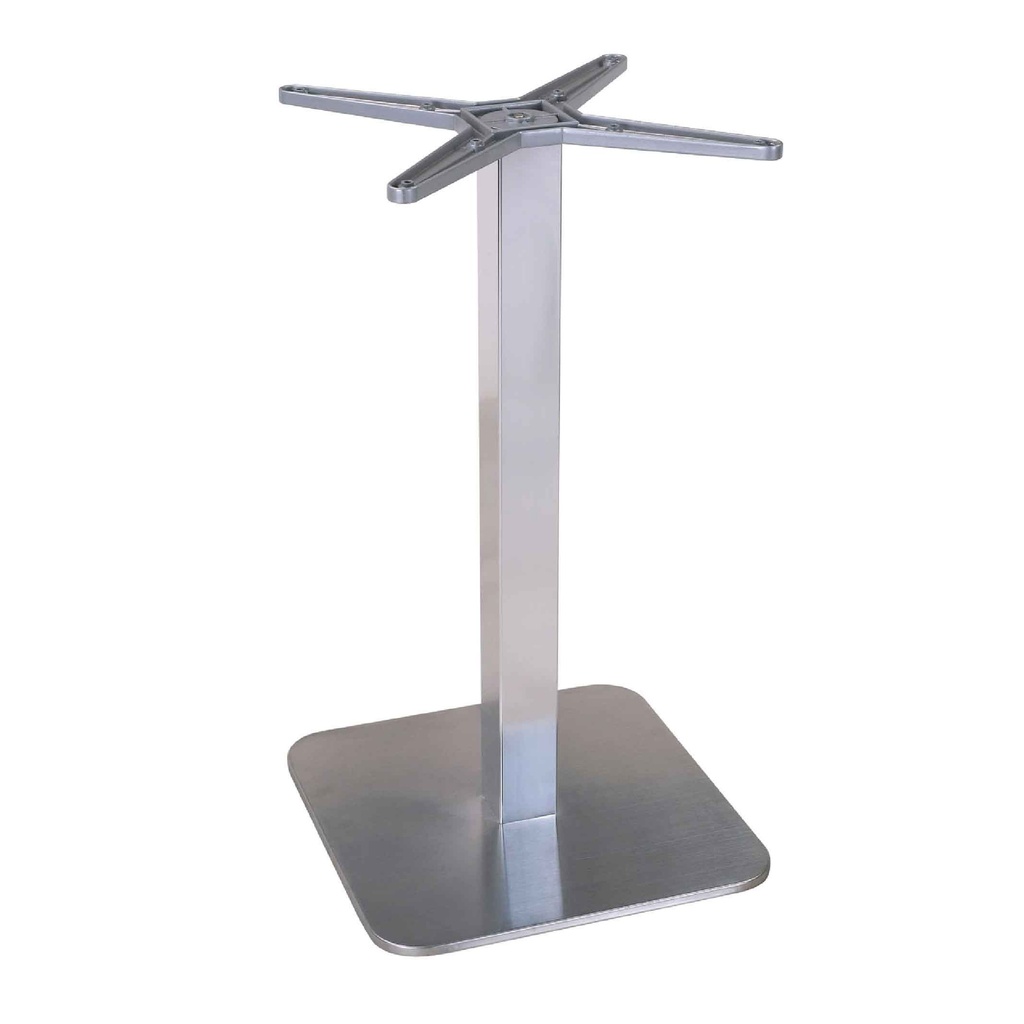 BASE DE ALUMINIO MD-052L# BASE CUADRADA 40X40CM TUBO CUADRADO ALTURA 68CM 2CJ