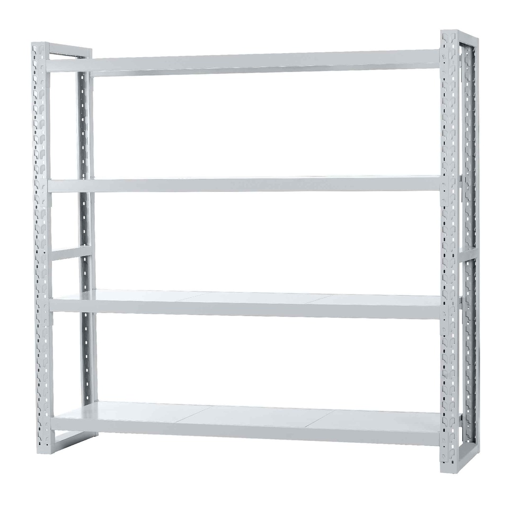 ANAQUEL ARMA RAPIDO DE METAL S-GD# RAL7047# 4 NIVELES GRIS (300KGS POR NIVEL DISTRIBUIDO) 200X60X200CM