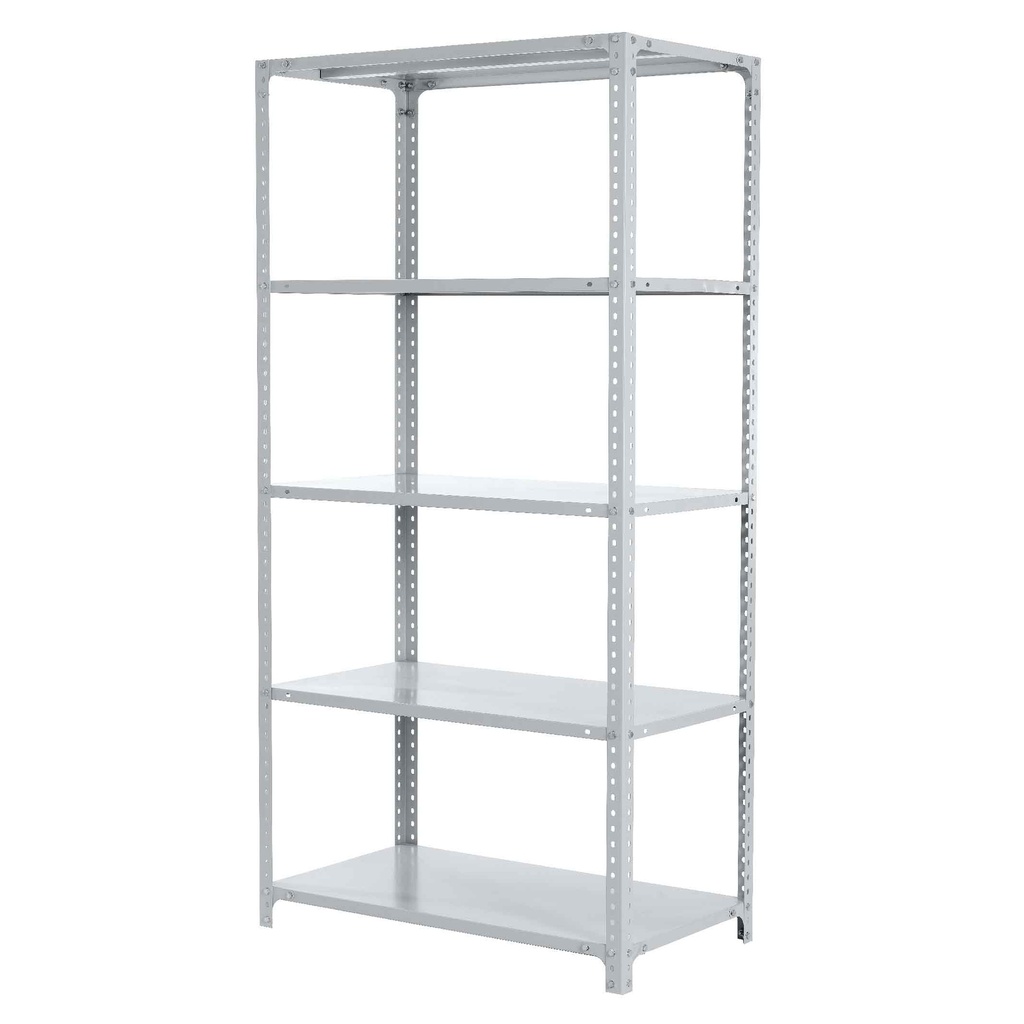 ANAQUEL ARMA RAPIDO METAL S-GD2# RAL7047# 5NIVELES GRIS (100KGS POR NIVEL DISTRIBUIDO) 90X50X180CM