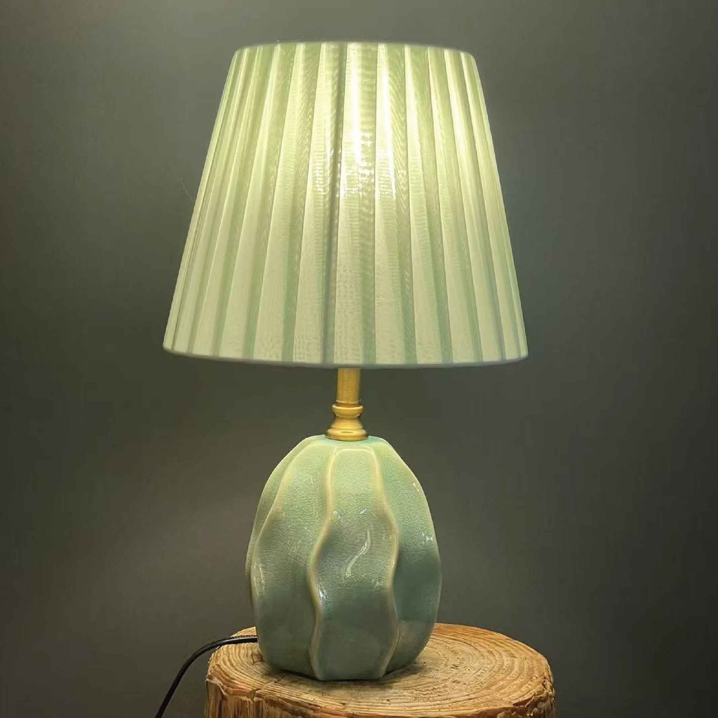 LAMPARA DE MESA GR5002# E27# 110V VERDE AZULADO