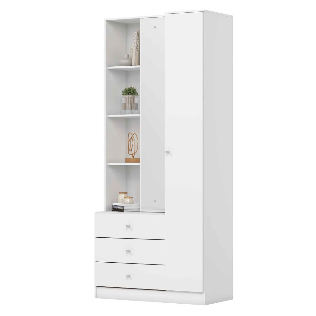 CLOSET DOHA# D332-10# BLANCO 2P/3GV 180x80x40CM