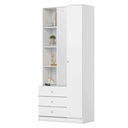 CLOSET DOHA# D332-10# BLANCO 2P/3GV 180X80X40CM