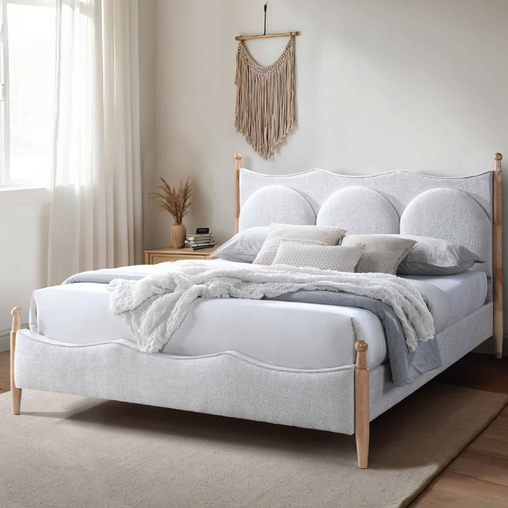 CAMA QUEEN 1.53X2.03M CF9625# TELA CFF0040-2# MORNINGTON PEARL 2CJ