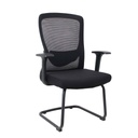 SILLA OFICINA VISITA SK-1026VN# RESP/MALLA NEGRA ASIENTO NEGRA