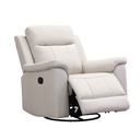 SOFA RECLINABLE CUERO/VINIL RR5628AY71D# 1 PUESTO MECEDORA Y GIRATORIO