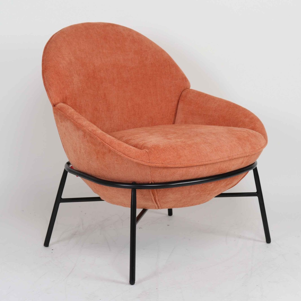 SILLA POLTRONA QH-8172SK# 546-12# ORANGE PATAS DE METAL