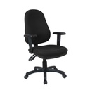 SILLA OFICINA AD0206# CON BRAZO/ESTRELLA NEGRA