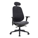 SILLA OFICINA T-30H# CON BRAZO ESTRELLA NEGRA
