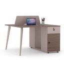 MODULO TC03-A2# ADELANTE/ATRAS 2PUESTOS HU OAK+GREY 2025#  120X120X75CM  2CJ