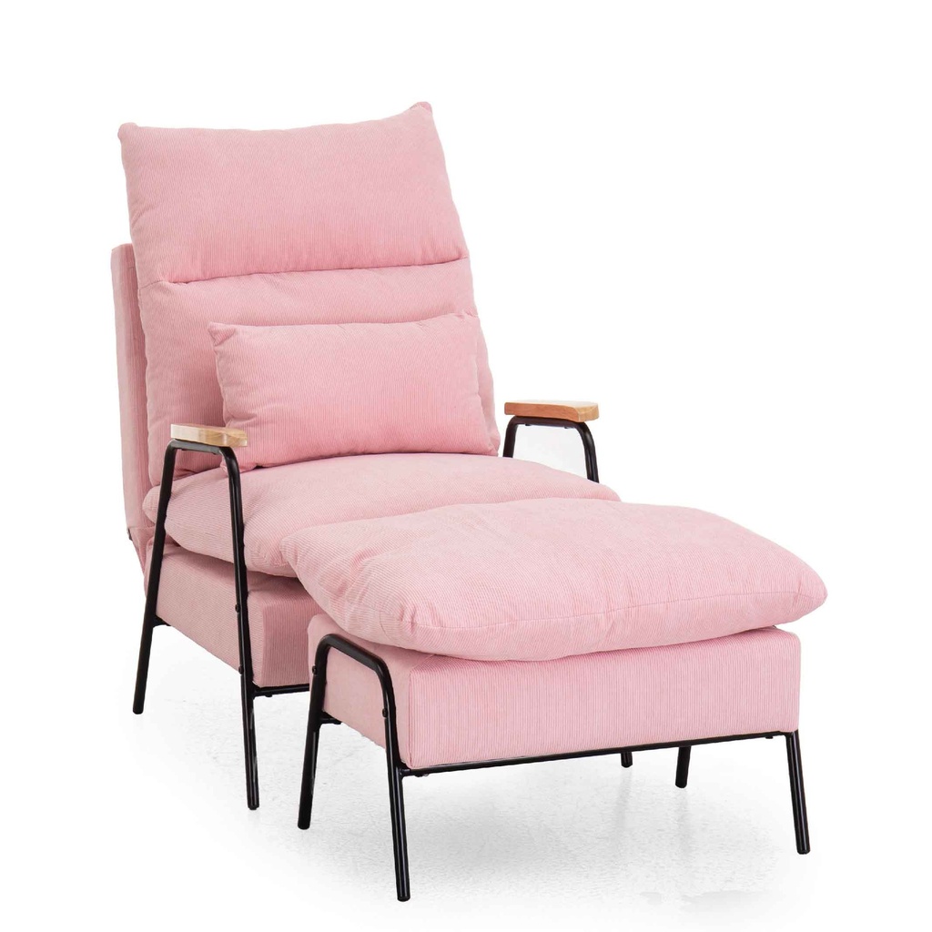 SILLA POLTRONA 839-505V00PK# PINK CORDUROY# + PIECERO