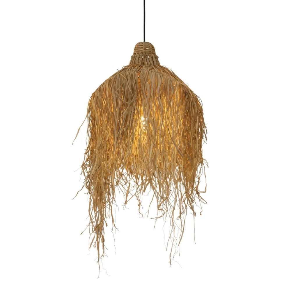 LAMPARA COLGANTE C1112# MIMBRE ROSCA