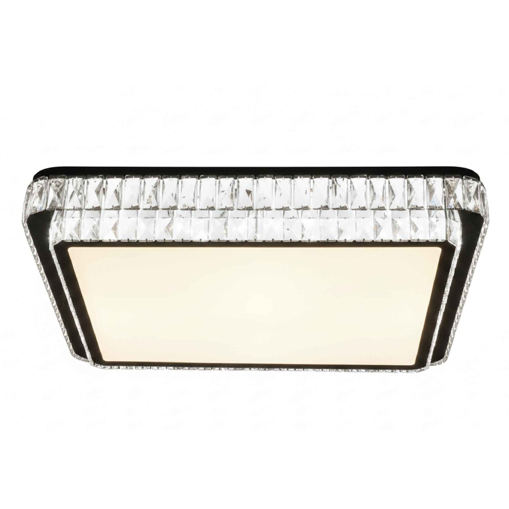 LAMPARA DE TECHO 2333# 800*600MM RECT. ACERO INOX. CRISTAL LED