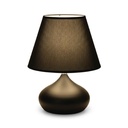 LAMPARA DE MESA T9791# BLACK METAL PANTALLA NEGRA ROSCA 2CJ