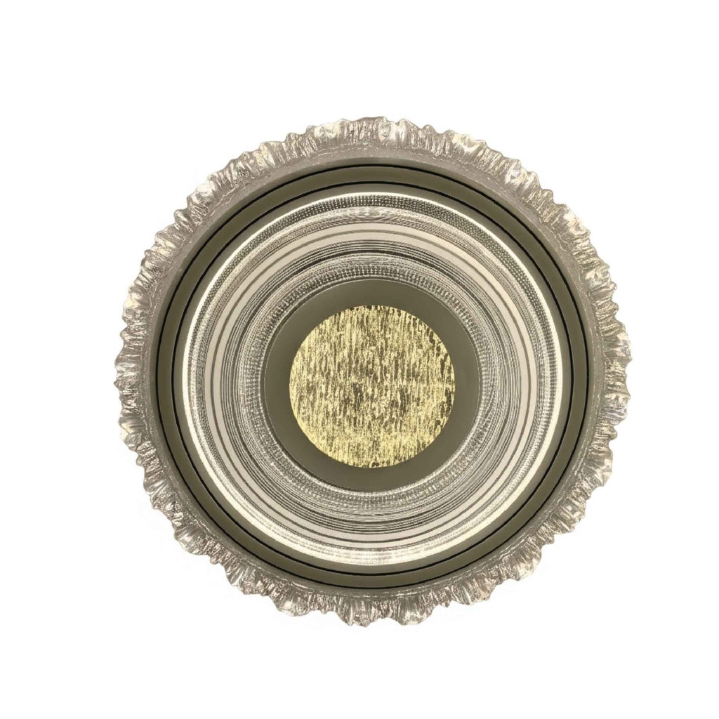 LAMPARA DE TECHO 501-500-3# WHITE REDONDA 500MM LED