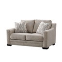 SOFA TELA XF65101# 2 PUESTOS CREMA#  