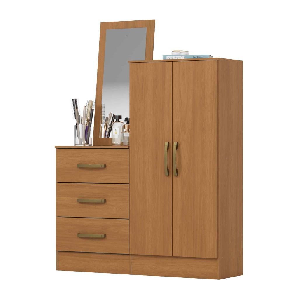 GAVETERO B700-214# MULTIUSO 2PUERTAS/3GAVETAS CINAMOMO#	 