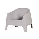 SOFA PLASTICO PP-956# GR-38# GRIS 1 PUESTO 72.5X75X71CM