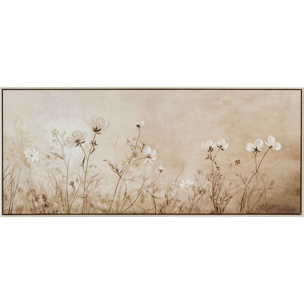 CUADRO B-P8552N-2# 120X50CM MARCO GB056-2312# BLANCO MADERA