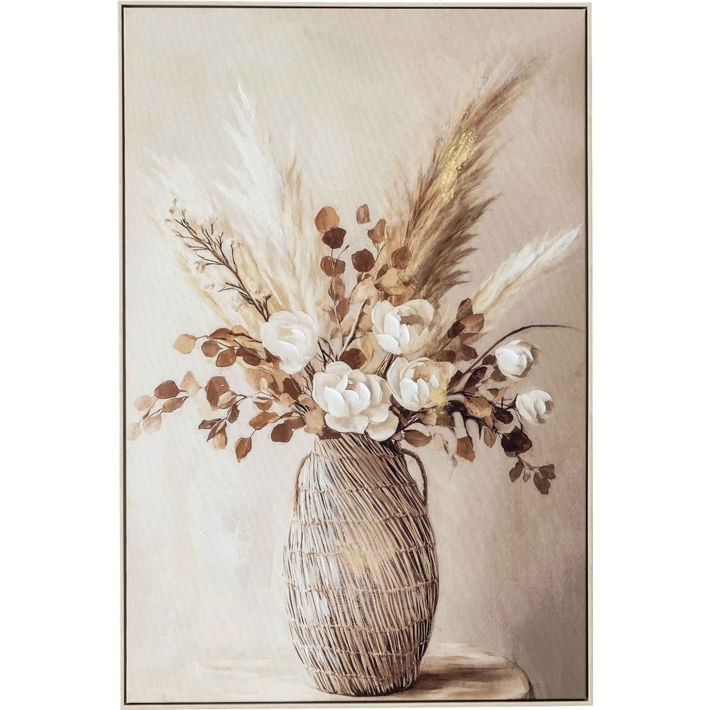 CUADRO V-P8904N-2C# 80X120CM MARCO GB056-2312# BLANCO/MADERA	 