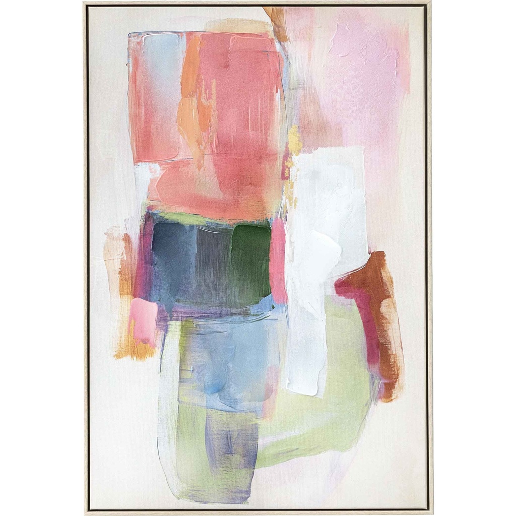 CUADRO K-P8529N-1C# 60X90CM MARCO GB056-2312# BLANCO/MADERA	 