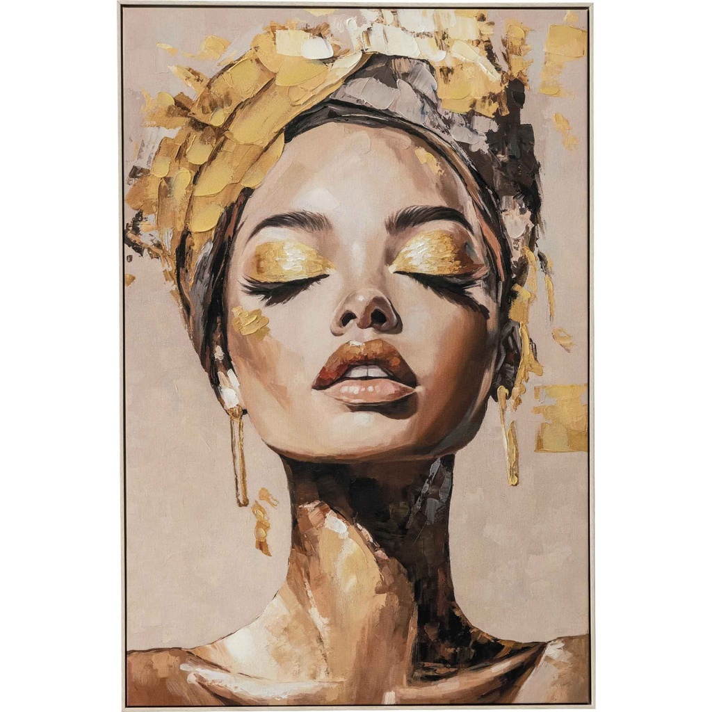 CUADRO M-P36887-3C# 80X120CM MARCO GB056-2312# BLANCO/MADERA