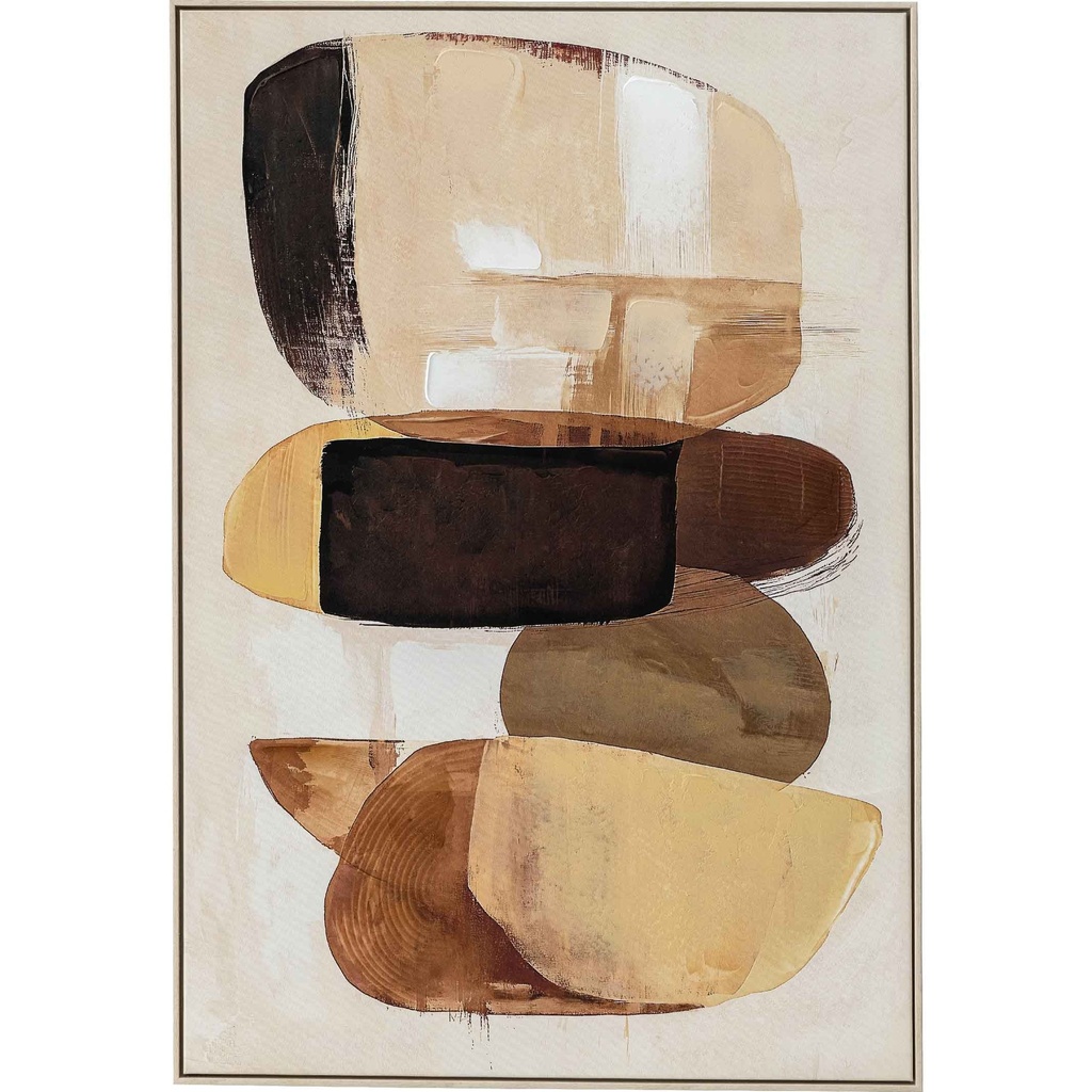 CUADRO B-P9059N-2C# 80X120CM MARCO GB056-2312# BLANCO/MADERA