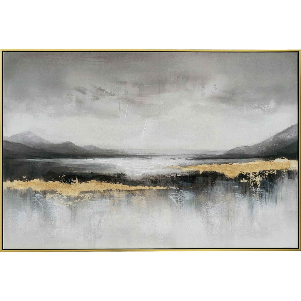 CUADRO V-P8716N-1# 120X80CM MARCO GB056-2527# NEGRO/DORADO